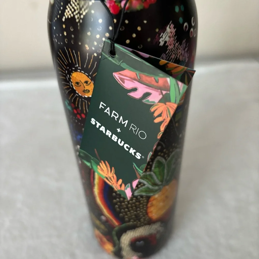 Starbucks x Farm RIO Venti Borogodo Vacuum Sealed Stainless Water Bottle NWT